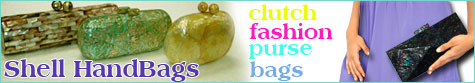 Handbags or clutch purse bags made of seashellsfor fashion accessories wholesale worldwide