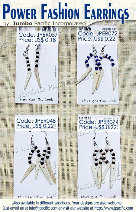 Power Fashion Earrings - JPER057, JPER072, JPER048, JPER074 