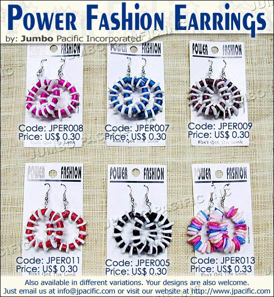 Power Fashion Earrings - JPER008, JPER007, JPER009, JPER011, JPER005, JPER013 