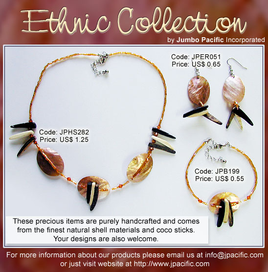 JPER051, JPHS282, JPB199 - These precious items are purely handcrafted and comes from the finest natural shell materials and coco sticks. Your designs are also welcome. 