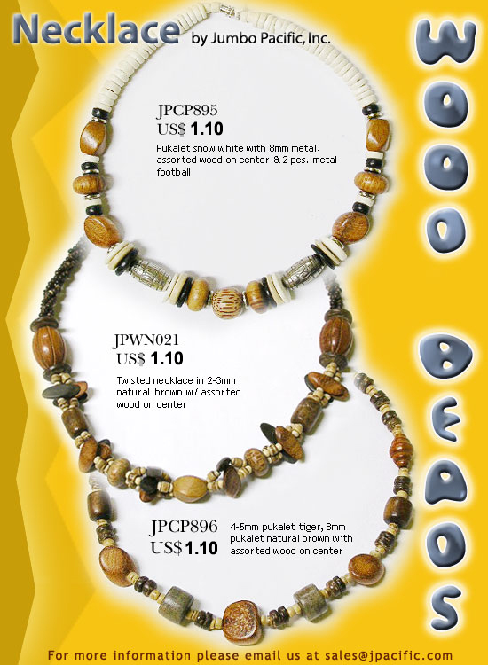 JPCP895, JPWN021, JPCP896 - Wood Beads 