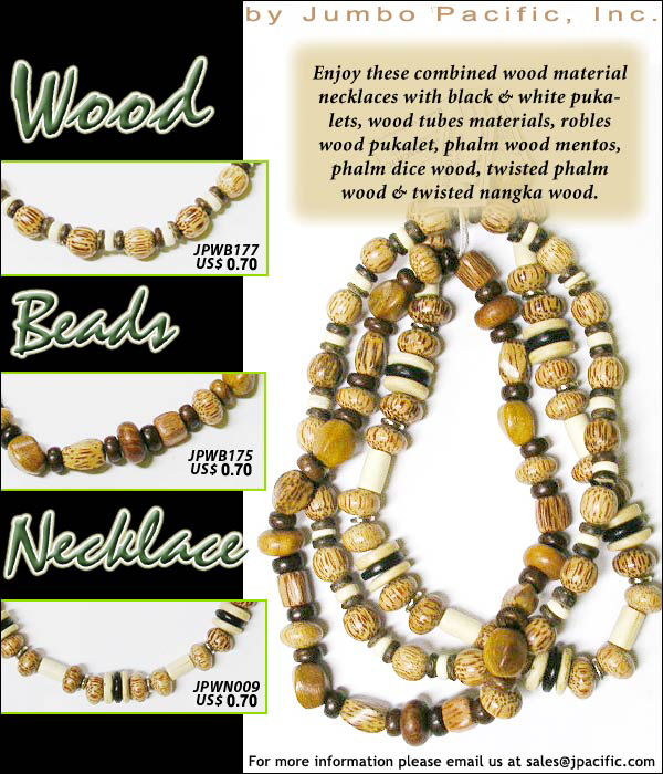 JPWB177, JPWB175, JPWN009 - Wood Beads 