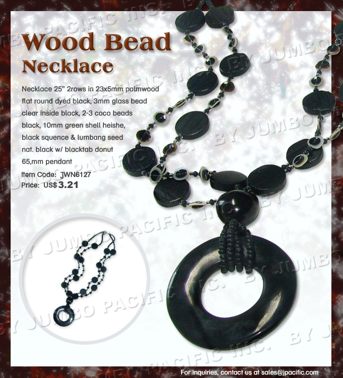  Wood Bead Necklace