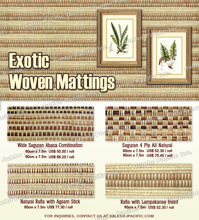  Exoting Woven Mattings