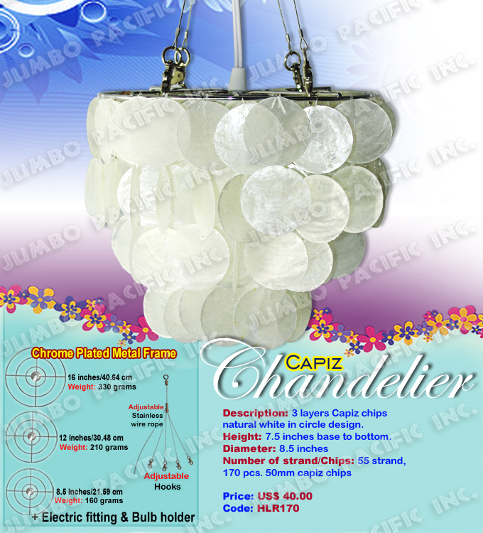 Small White Capiz Chandelier The Cheapest Manufacturer and wholesaler of all natural and multi colored, small or long size capiz chandelier in the Philippines.