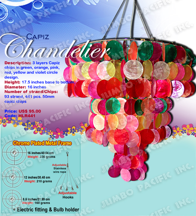 3 Layer Colorful Capiz Chandelier The Cheapest Manufacturer and wholesaler of all natural and multi colored, small or long size capiz chandelier in the Philippines.