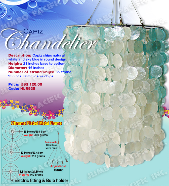 Capiz Chandelier The Cheapest Manufacturer and wholesaler of all natural and multi colored, small or long size capiz chandelier in the Philippines.
