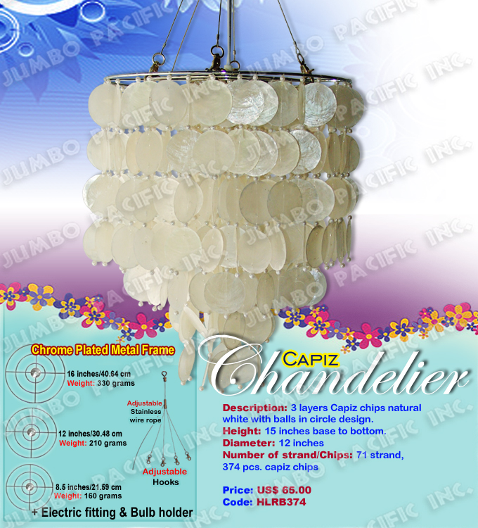 Round Capiz Chandelier The Cheapest Manufacturer and wholesaler of all natural and multi colored, small or long size capiz chandelier in the Philippines.
