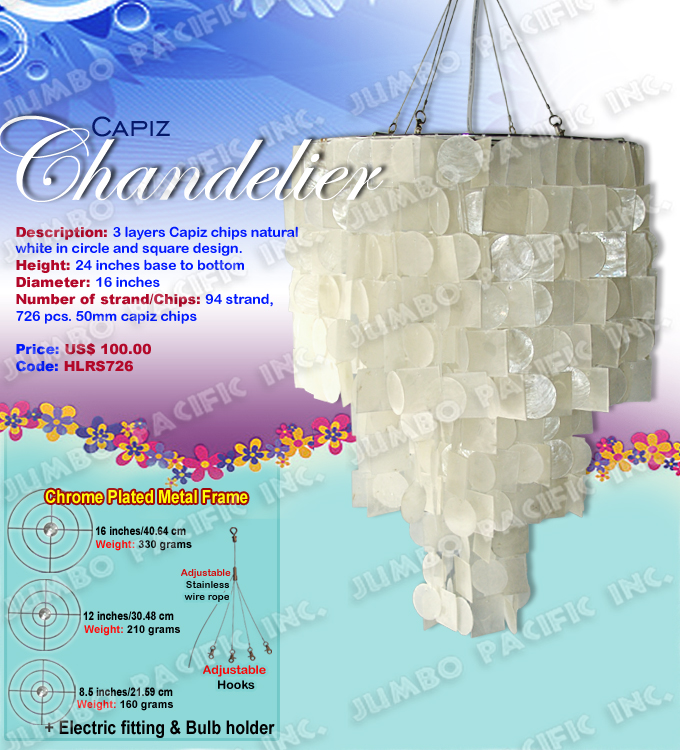 3 Layers Round and Square Capiz Chandelier The Cheapest Manufacturer and wholesaler of all natural and multi colored, small or long size capiz chandelier in the Philippines.